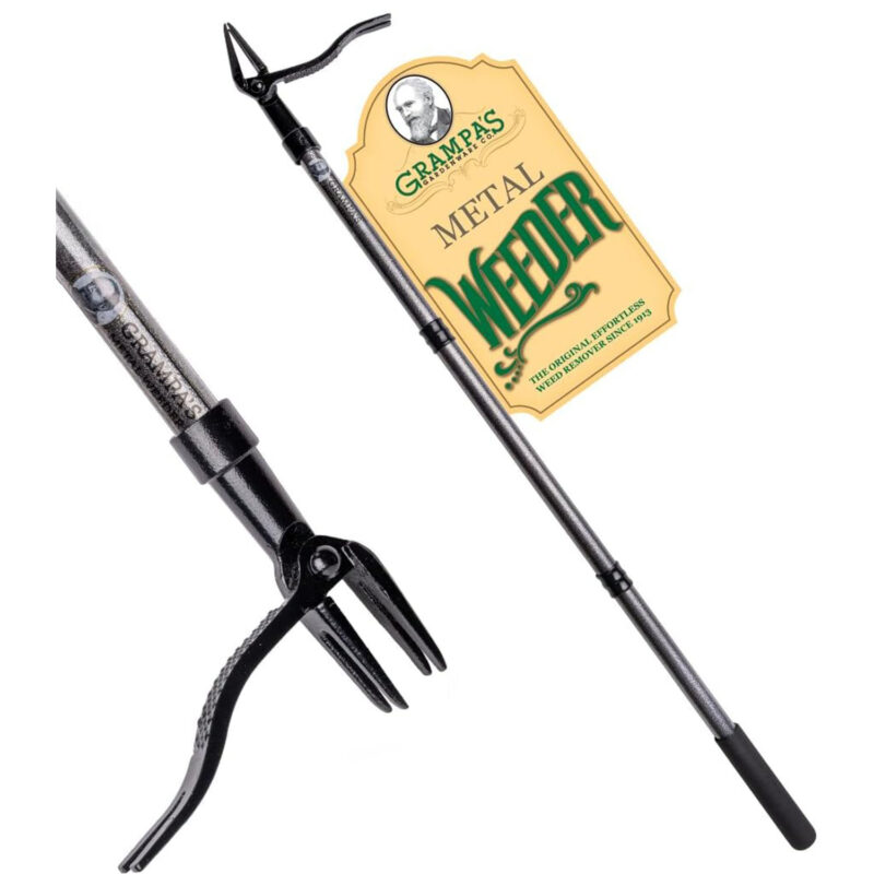 Stand Up Weed Puller Tool With Steel Long Handle